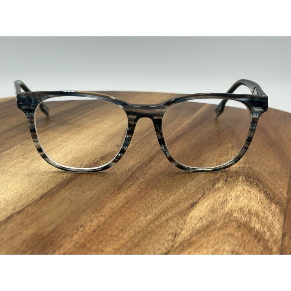 Burberry Eyeglass Gray Blue Striped Italy BE4221 FRAMES ONLY Quiet Luxury
